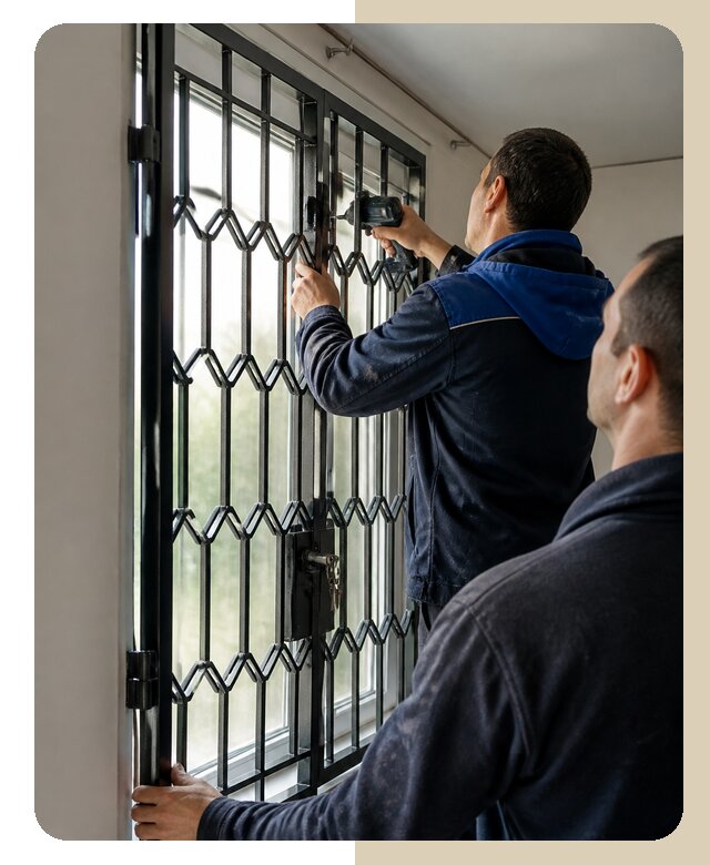 Установка распашных решеток в Краснодаре цена от 6707 р. | ДвериЛегко-Ксд